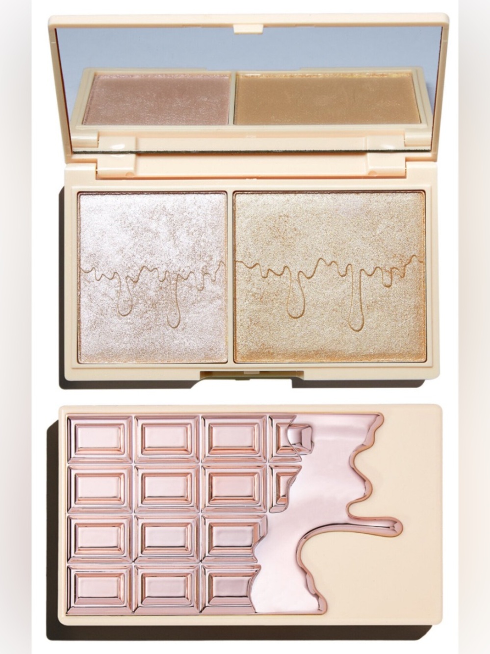 NIB Makeup Revolution I Heart Revolution Chocolate Elixir Glow Highlighter Duo
